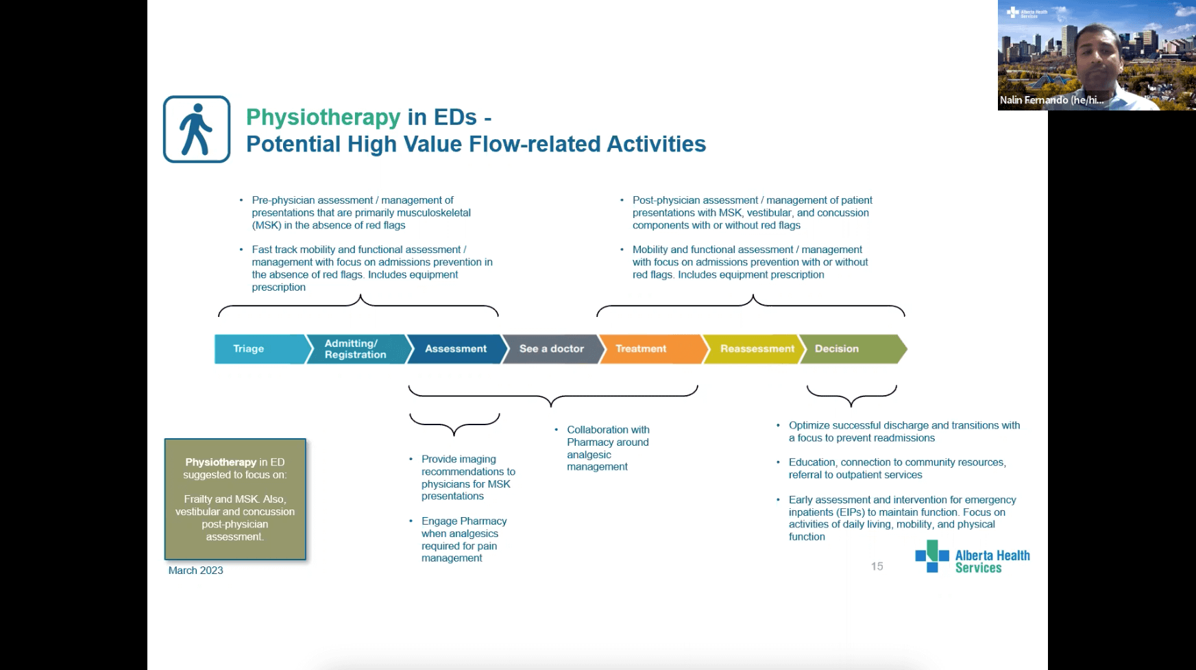 Physiotherapy in Emergency Departments