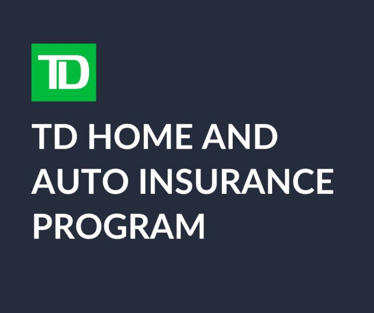 TD Home and Auto Insurance Program